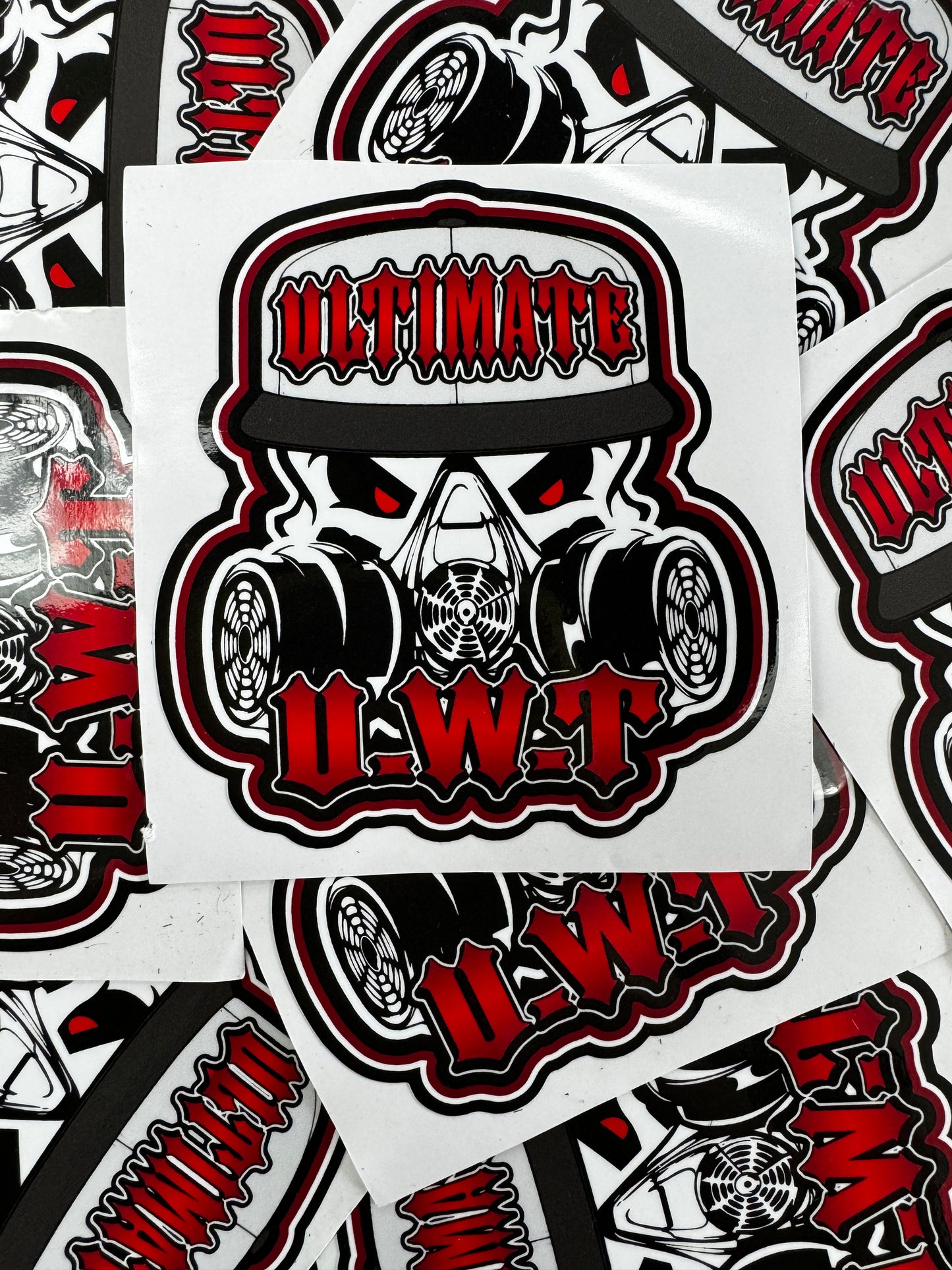 “UWT RED SKULL” STICKER